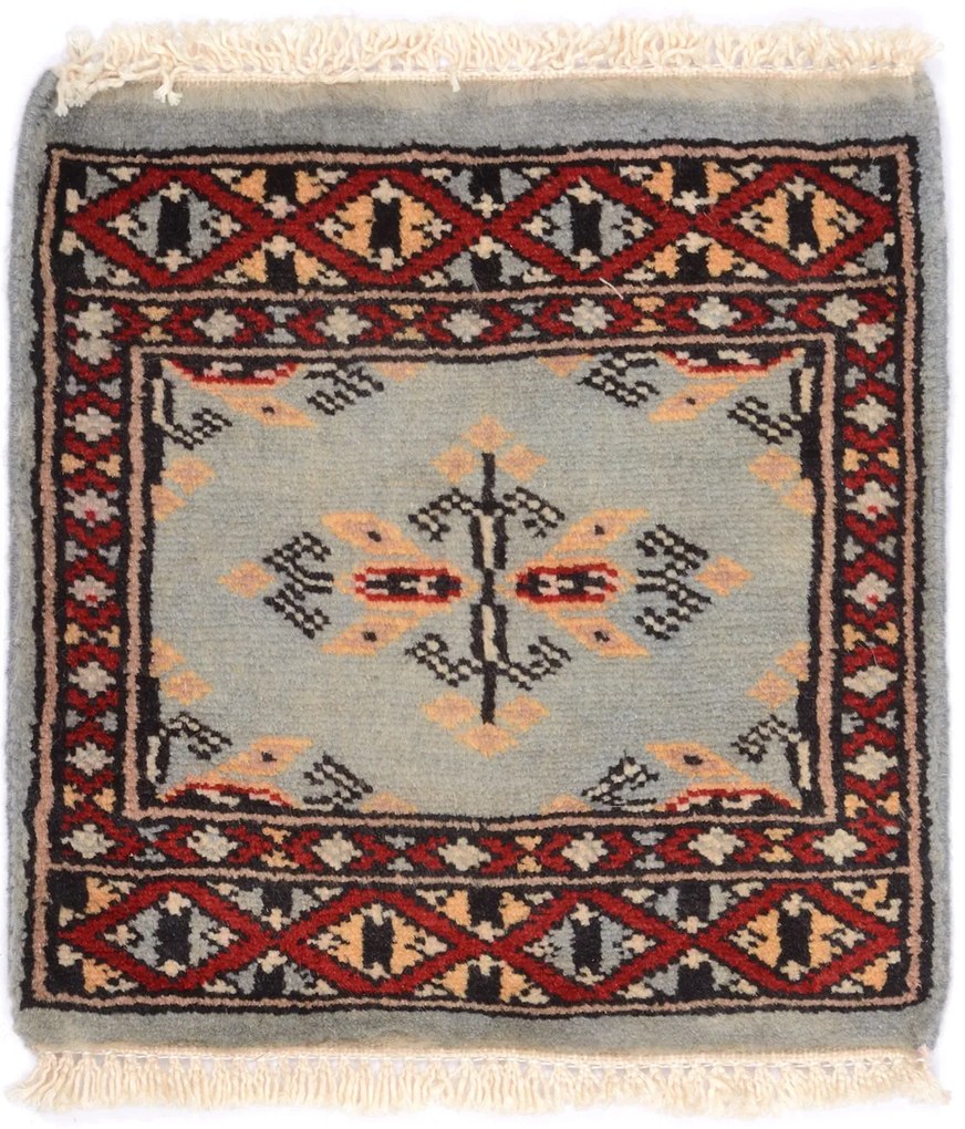 Bokhara Tappeto 30x30 (Pakistan) Annodato A Mano