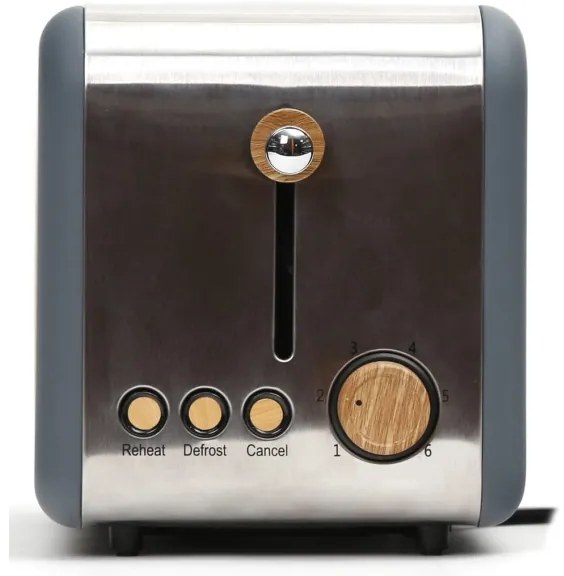 Tostapane a due fori 900W/230V inox/grigio