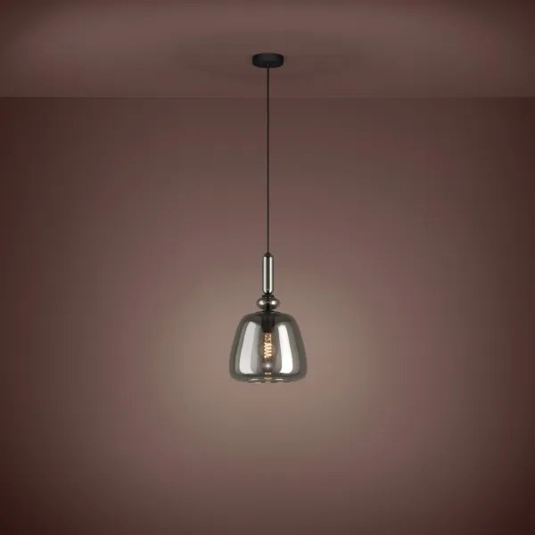 Eglo 39997 - Lampadario a sospensione con filo BOVINO 1xE27/40W/230V fumé
