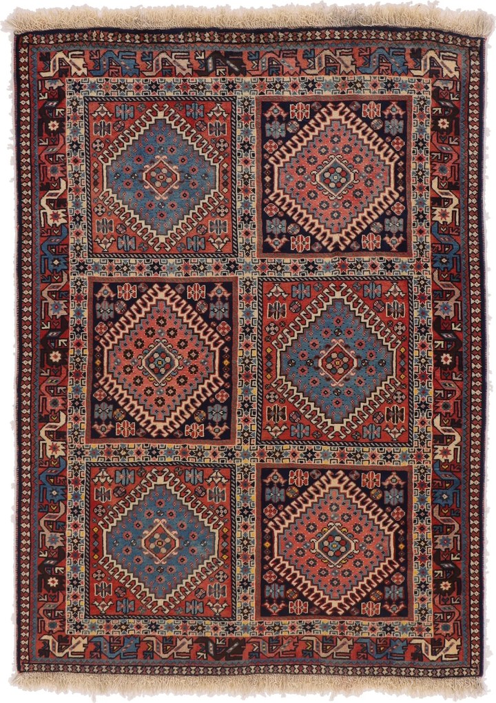 Yalameh Tappeto 150x100 (Iran) Annodato A Mano