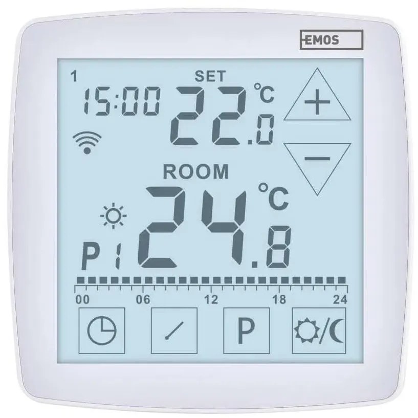 Termostato digitale wireless GoSmart 230V/16A, Wi‑Fi compatibile con Tuya