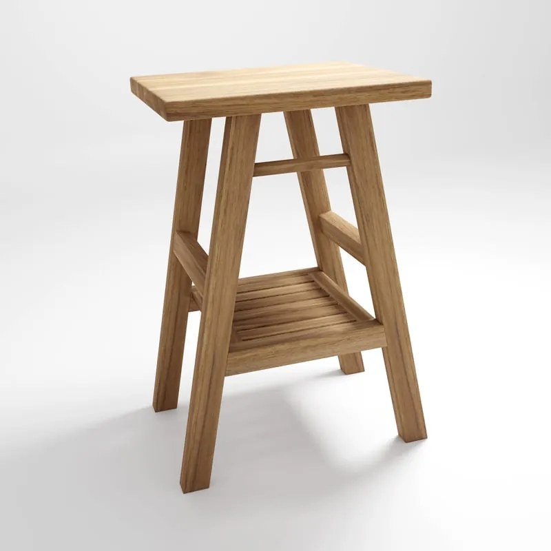 Mobile da bagno da fissare sotto lavabo L 56 x H 80 x P 42 cm teak spazzolato opaco, Jap