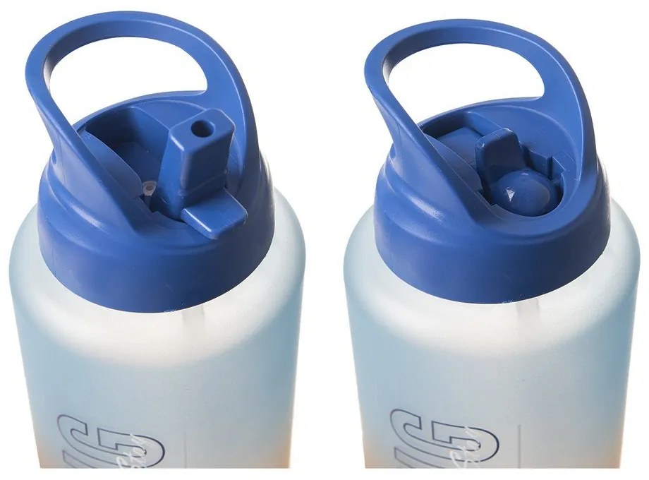 Bottiglia tritan arancio-blu 1 l Moly - Orion