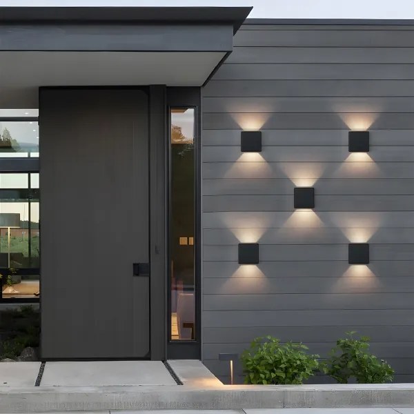 Brilagi - Applique da esterno LED DOUBLERAY LED/6W/230V nero IP54