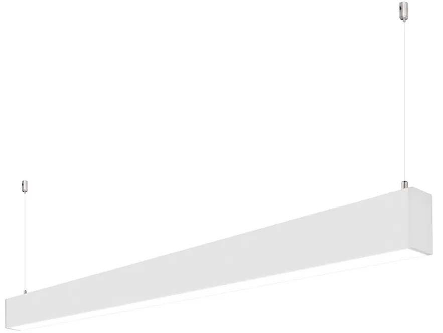 Profilo Lineare Alluminio a Sospensione per Striscia LED 1m e 2m Variante Lunghezza 1 Metro