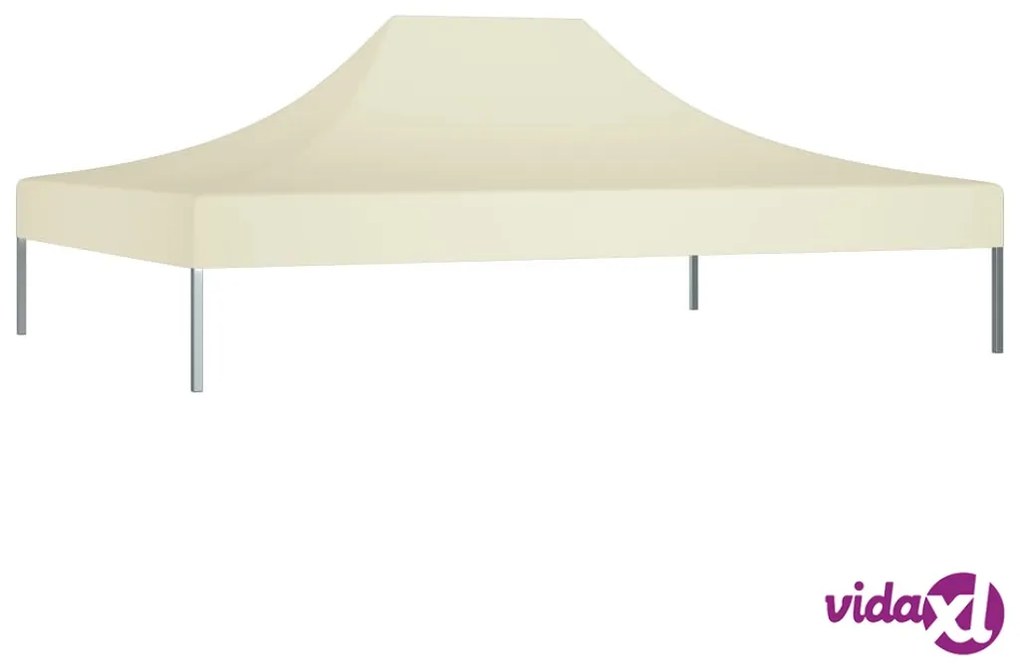 vidaXL Tetto per Tendone per Feste 4,5x3 m Crema 270 g/m²