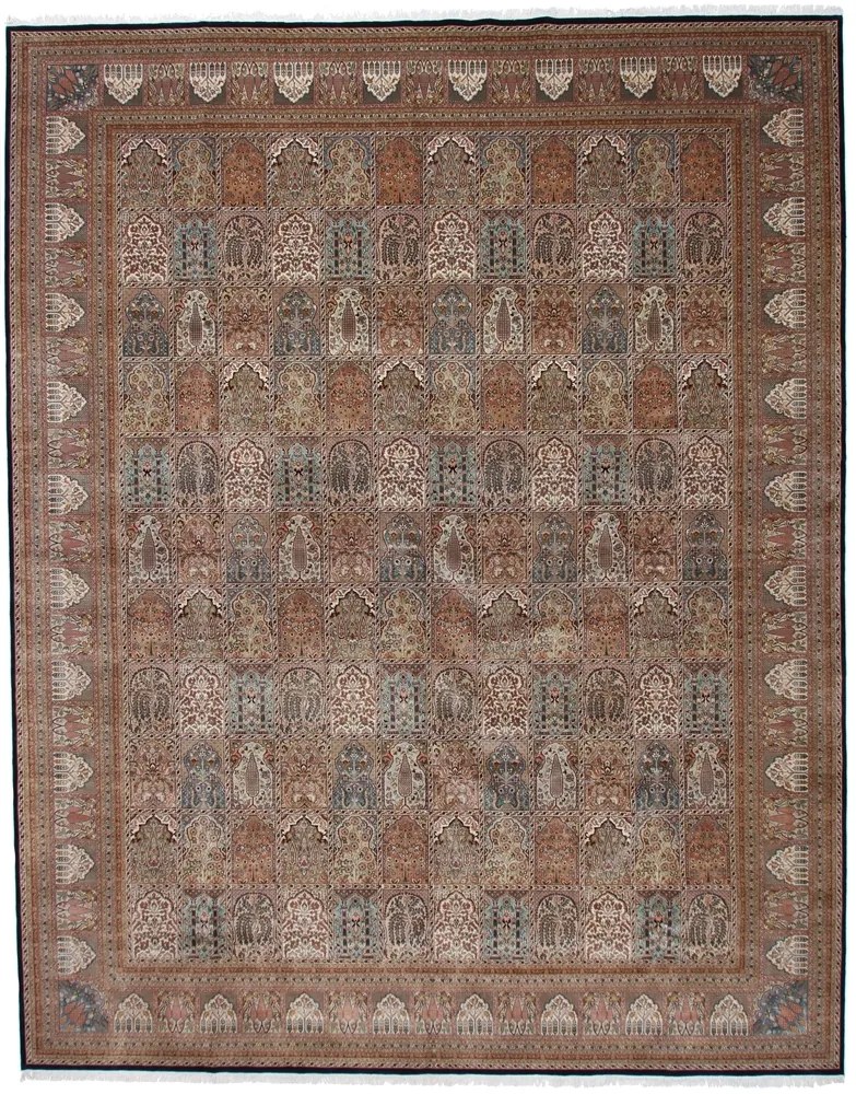 Ghom Tappeto orientale 500 x 400 (Indian) Annodato A Mano