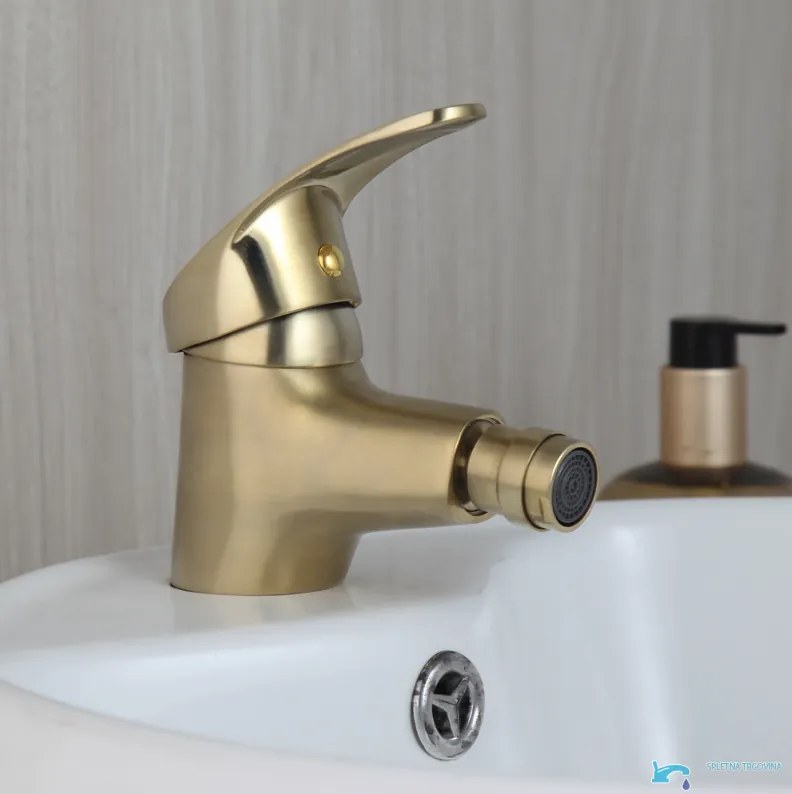 Rubinetto per bidet EYN BBG0953 da piano in oro opaco