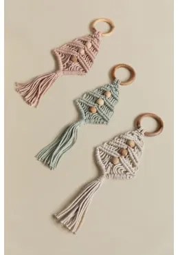 Confezione da 3 Decorazioni Natalizie in Cotone Milad Multicolore - Sklum