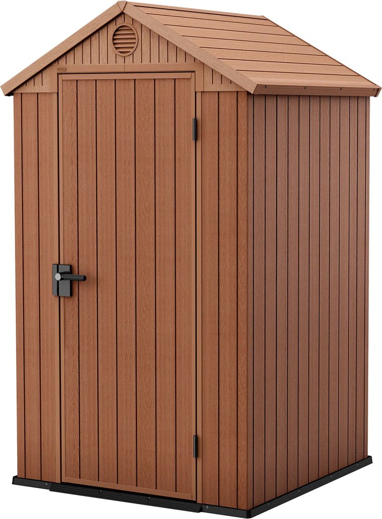 Casetta da Giardino Porta Attrezzi 125,8x117x205 cmin Evotech+ Keter Darwin 4x4 Marrone...