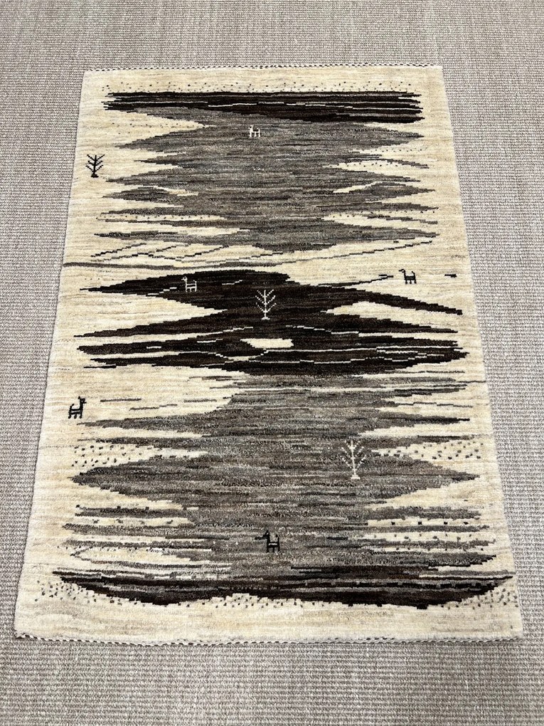 Loribaft Tappeto 120 x 80 Beige (Iran) Annodato A Mano