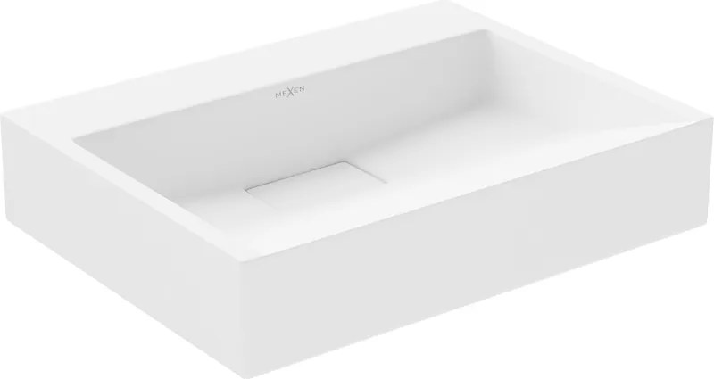 Mexen Ava lavabo da appoggio in conglomerato B/O 50 x 38 cm, bianco - 23015000