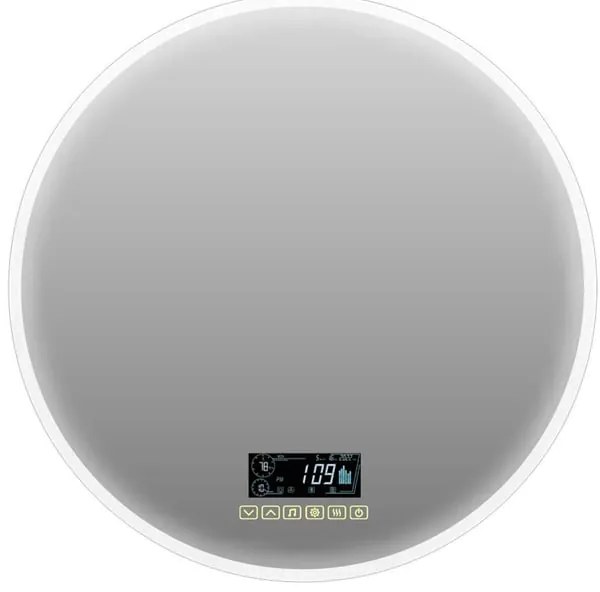 Specchio con illuminazione integrata completo di faretto bagno rettangolare L 70 x H 70 x P 2.5 cm