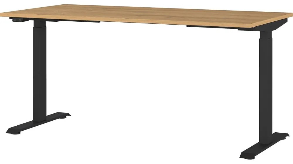 Scrivania regolabile elettricamente con piano effetto rovere 80x160 cm Agenda - Germania