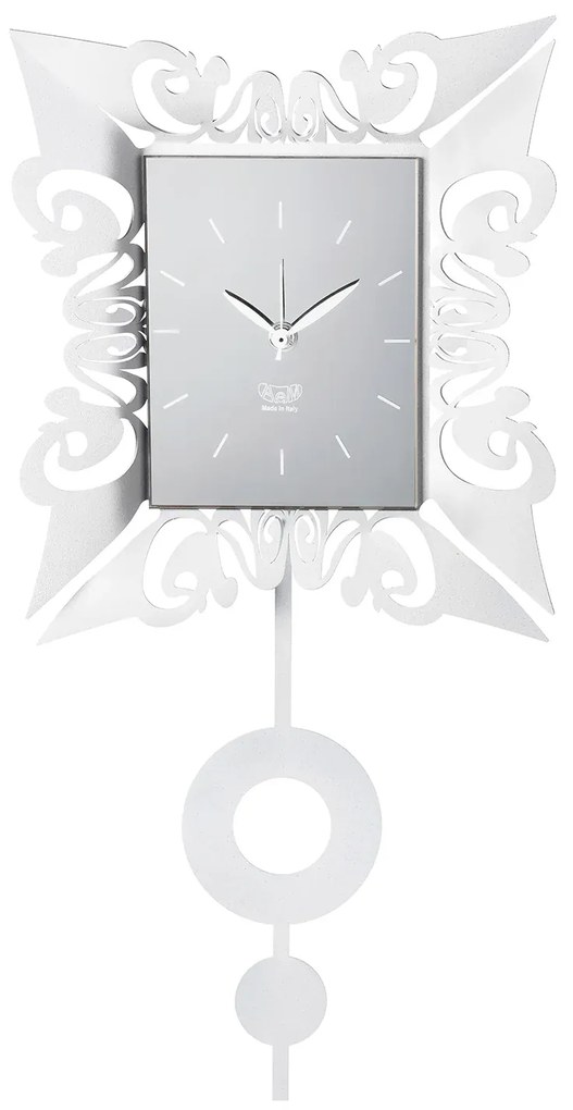 Arti & Mestieri Orologio a pendolo da parete Vanity - in 4 varianti BIANCO MARMO