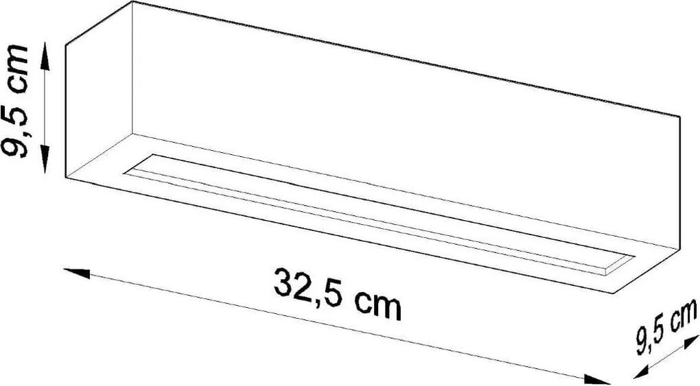 Applique da Parete VEGA E27 in Ceramica e Vetro da interno