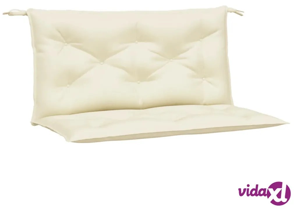 vidaXL Cuscini Panca Giardino 2pz Bianco Crema 100x50x7 Tessuto Oxford