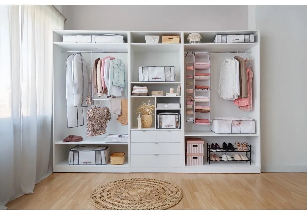 Scatola portaoggetti bianca sotto il letto - Compactor