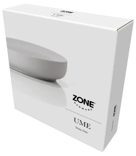 Ciotola per sapone da bagno in gres grigio chiaro Soft Grey Ume - Zone