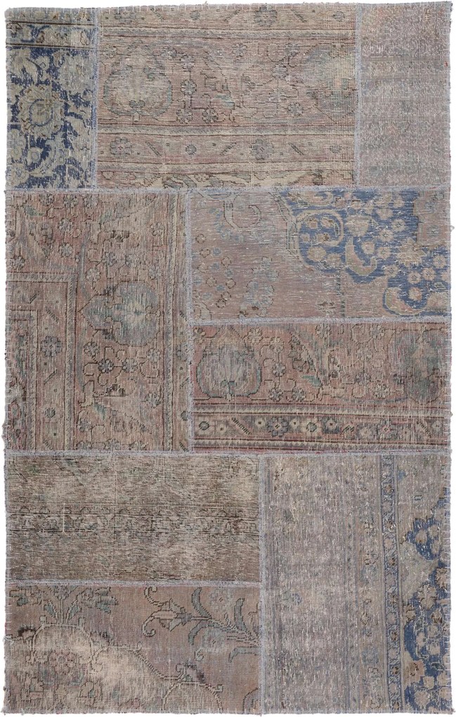 Patchwork Tappeto orientale 120x190 (Pakistan) Annodato A Mano