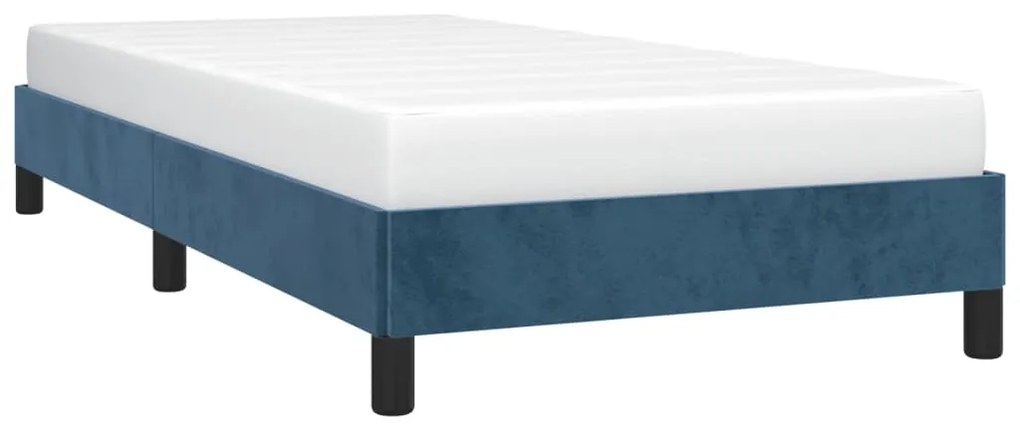 Giroletto blu scuro 90x190 cm in velluto