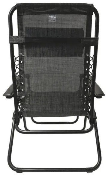 Sedia pieghevole regolabile antracite