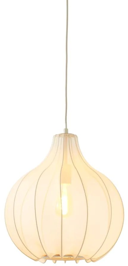 Lampadario beige con paralume in tessuto ø 39 cm Elati - Light &amp; Living