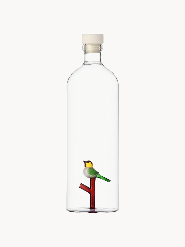Caraffa in vetro borosilicato fatta a mano Bird, 1,1 L