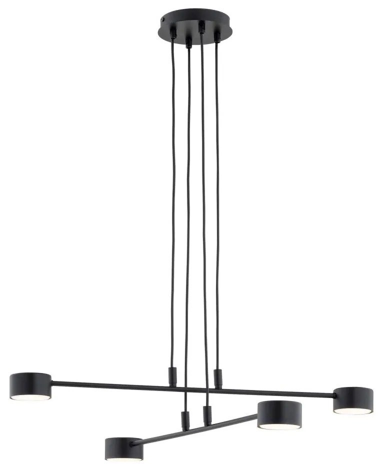 Lampadario a sospensione con filo MODUS 4xGX53/12W/230V nero