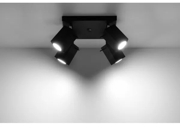 Faretto MERIDA 4 4xGU10/40W/230V nero