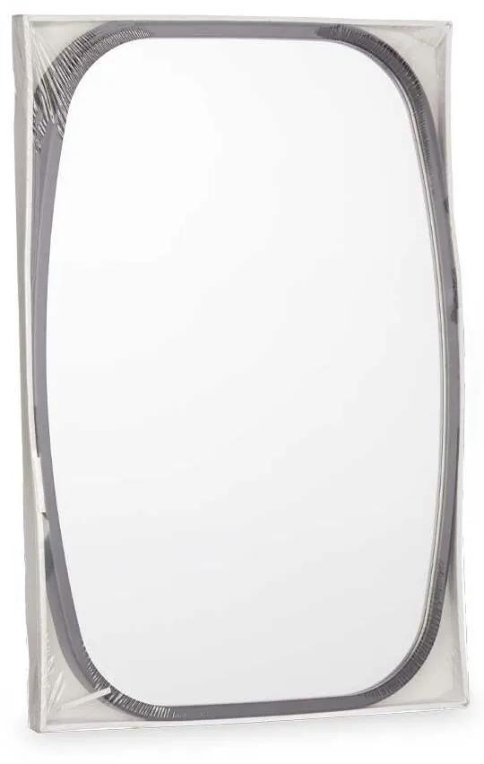Specchio da parete Nero Cristallo Ecopelle 43 x 65 x 3 cm (4 Unità)