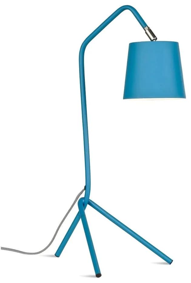 Lampada da tavolo blu con paralume in metallo (altezza 59 cm) Barcelona - it's about RoMi