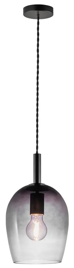 Nordlux - Sospensione a cavo UMA 1xE27/40W/230V Ø 18 cm nero/fumé