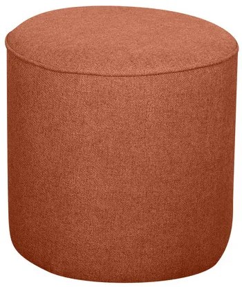 Pouf rotondo in tessuto mattone D40 cm COQ