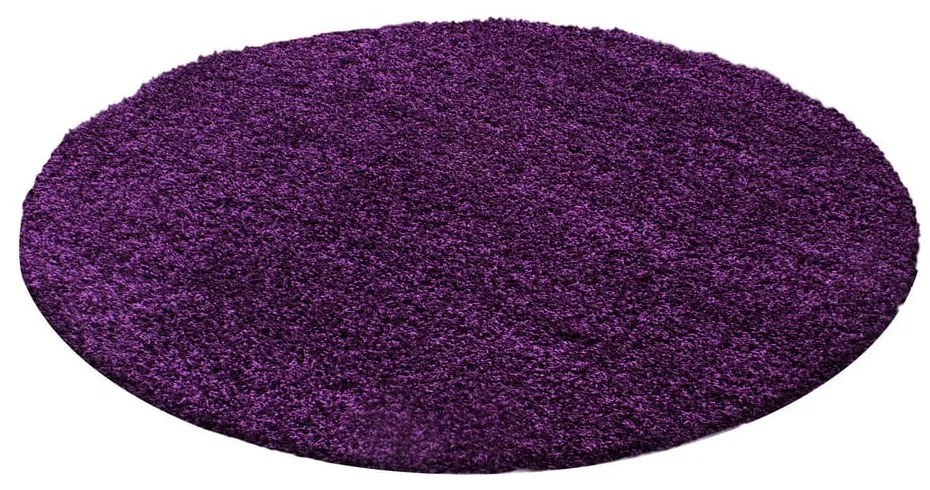 Tappeto rotondo viola scuro ø 120 cm Life - Ayyildiz Carpets