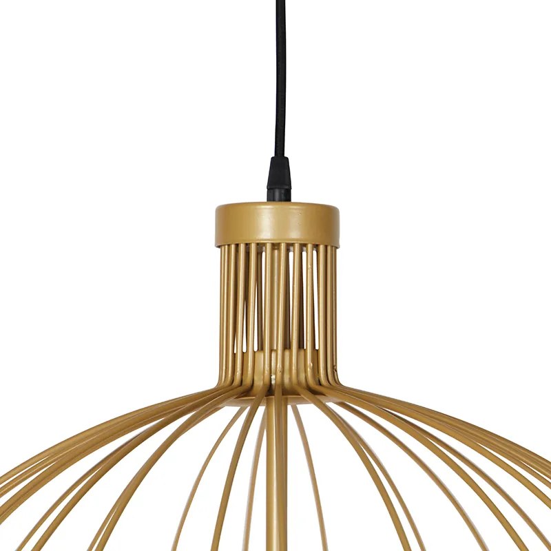 Lampada a sospensione di design oro 60 cm - Wire Dos