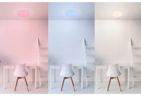 Globo 48363RGB - Plafoniera LED RGB dimmerabile ATREJU 1xLED/12W/230V + 1xLED/3W