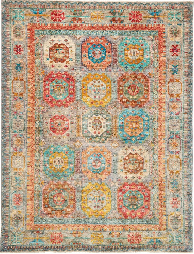 Samarkand Tappeto 230 x 170 Marrone (Pakistan) Annodato A Mano