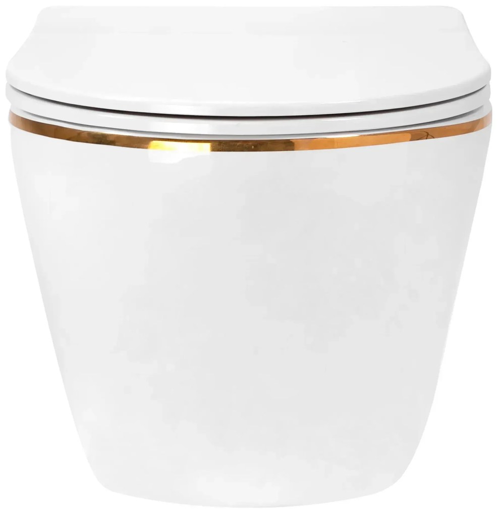 Vaso WC sospeso Rea Carlo Mini Tornado NF GOLD EDGE
