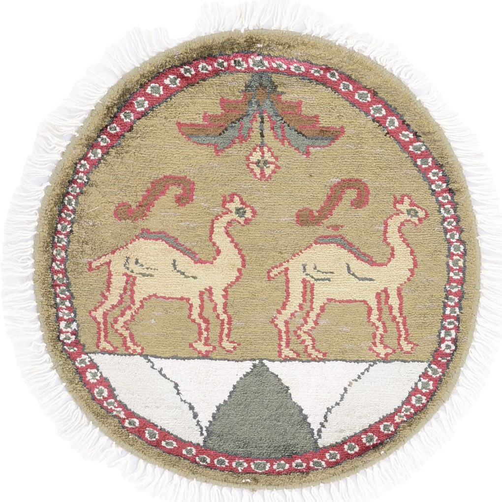 Agra Tappeto 40x50 (Indian) Annodato A Mano