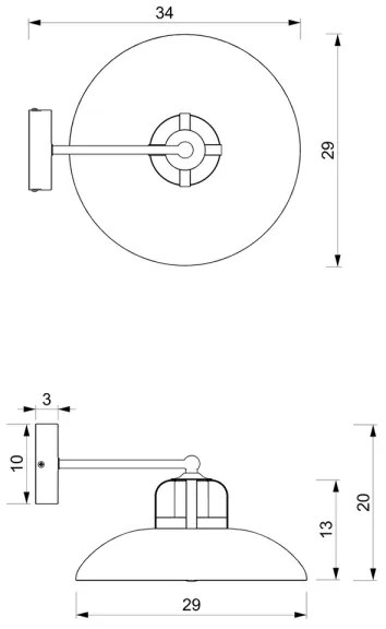 Applique FELIX 1xE27/60W/230V bianca