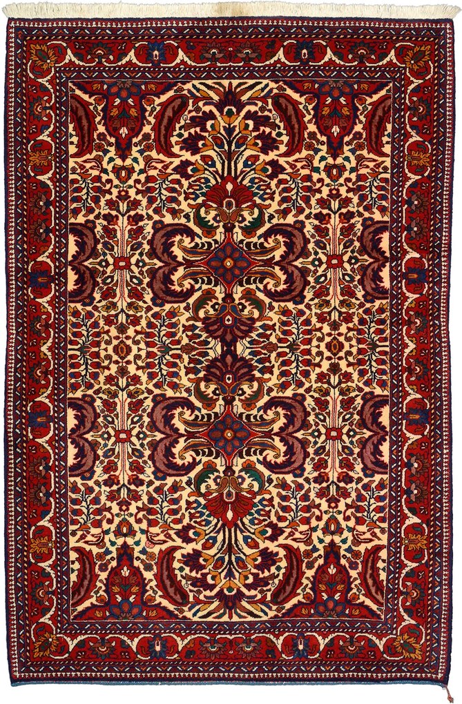 Persian Tappeto 210x140 Rosa (Iran) Annodato A Mano