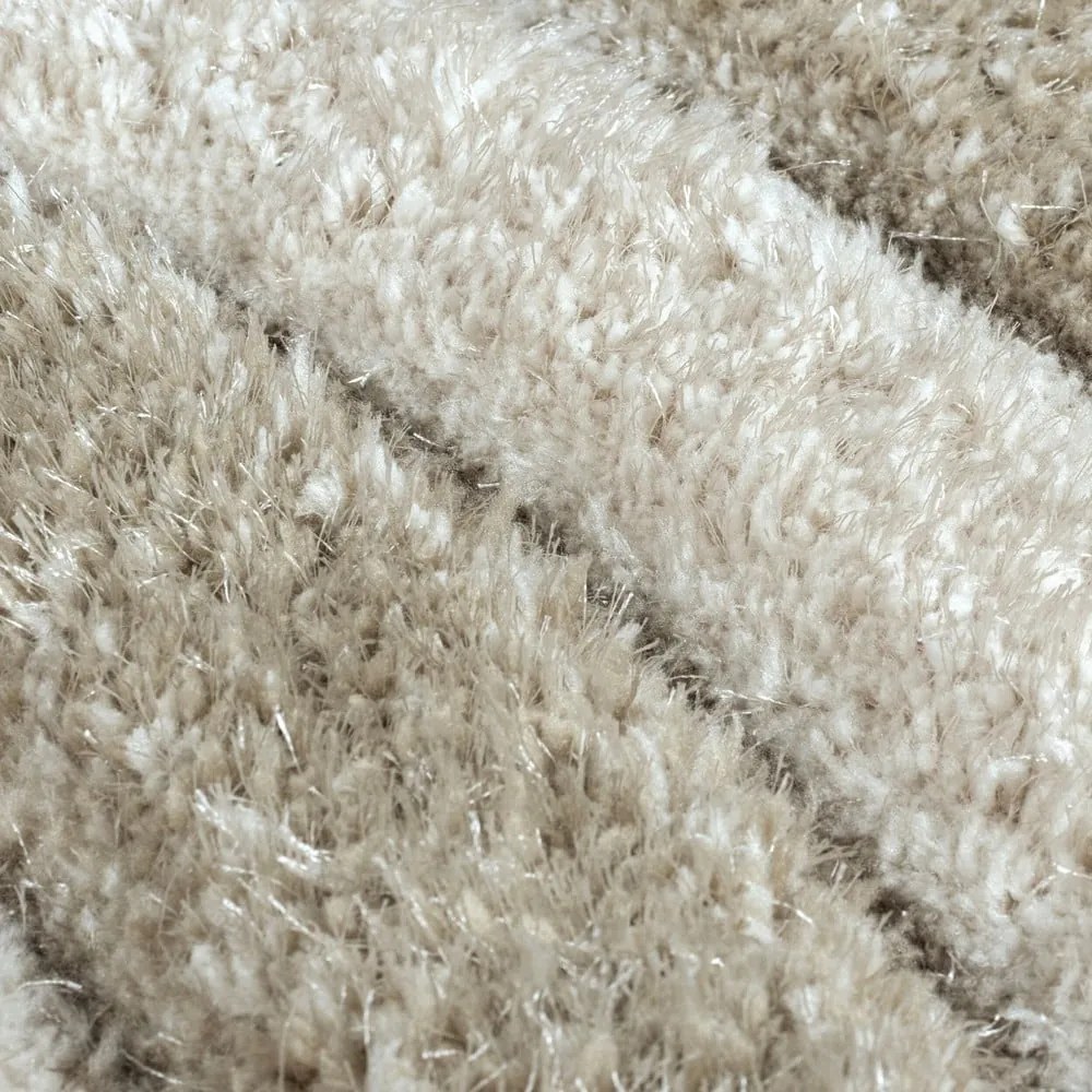 Tappeto beige in fibra riciclata tessuta a mano 120x170 cm Velvet - Flair Rugs