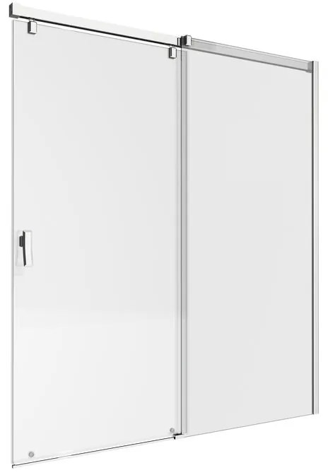 Porta doccia scorrevole Neo L 170 x H 200cm, Sp. 8 mm in vetro vetro senza finitura / trasparente profilo cromo