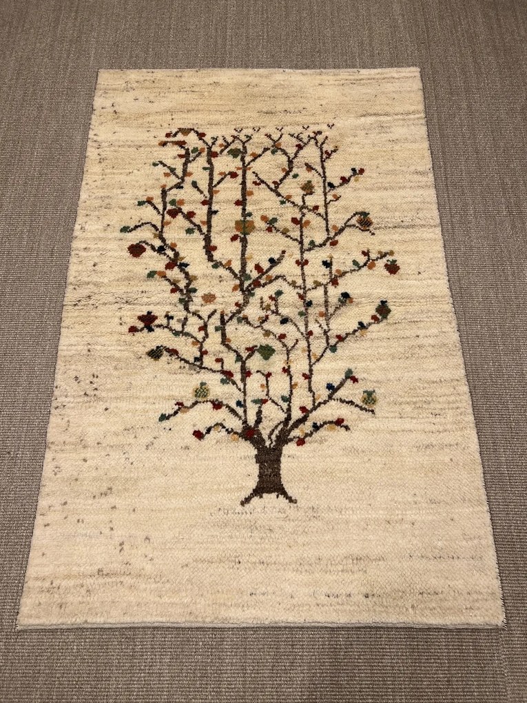 Gabbeh Tappeto 120x180 Beige (Iran) Annodato A Mano