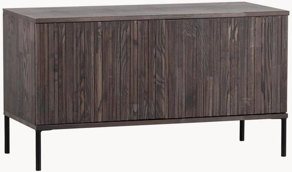 Mobile TV in legno con frontale millerighe New Gravure