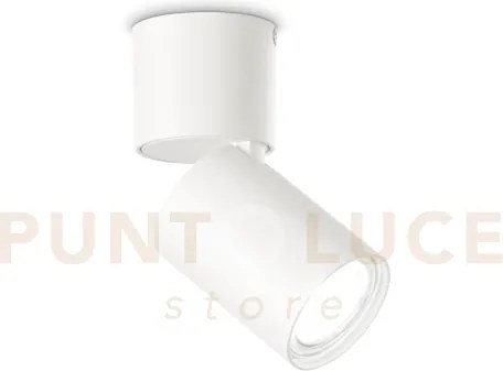 Toby faretto ip20 bianco 1 luce attacco gu10 lampadina inclusa
