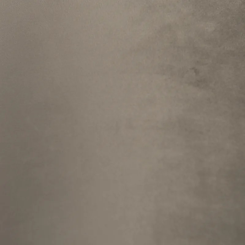 Paralume in velluto color talpa 40/40/40 con interno dorato