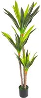 Pianta artificiale per interno Dracena 3 tronchi cm 150 con vaso