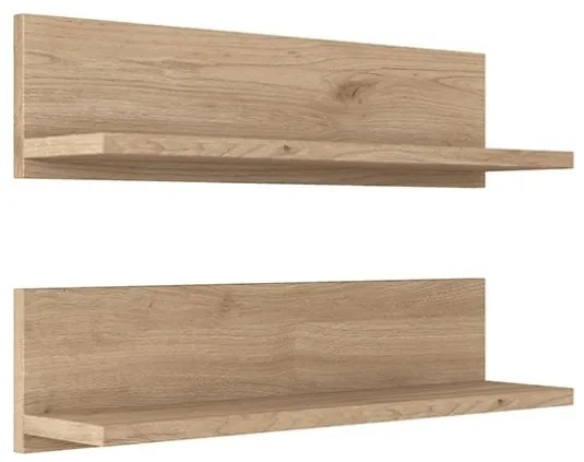 Set 2 Mensole A Parete 60 Cm Effetto Legno Delia